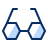 Glasses 4 Icon from Cyber Duotone Set
