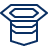 Hat Magician Icon from Cyber Line Set