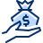 Cash Bag Receive Icon from Cyber Duotone Set