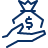 Cash Bag Receive Icon from Cyber Line Set