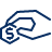Coin Hand 1 Icon from Cyber Line Set