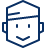 Teenager Icon from Cyber Line Set
