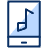 Mobile Phone Song Music Note Icon from Cyber Duotone - Free Set