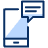 Mobile Phone Text Icon from Cyber Duotone - Free Set
