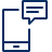 Mobile Phone Text Icon from Cyber Line - Free Set