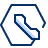 Phone Hexagon Icon from Cyber Duotone Set