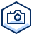 Camera Hexagon Icon from Cyber Duotone Set