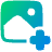 Image Photo Add Icon from Plump Gradient Set