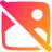 Image Photo Hide Icon from Plump Gradient Set