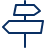 Direction Sign Icon from Cyber Line Set