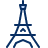Eiffel Tower Icon from Cyber Duotone Set
