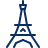 Eiffel Tower Icon from Cyber Line Set