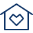 Home Heart Icon from Cyber Line Set