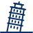 Pisa Tower Icon from Cyber Line Set