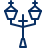 Street Lamp Icon from Cyber Line Set