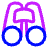 Binoculars Icon from Plump Neon Set