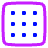 Grid Dots Icon from Plump Neon Set