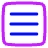 Grid Rules Icon from Plump Neon Set