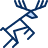 Primitive Sign Deer 1 Icon from Cyber Duotone Set