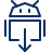 Android Download Icon from Cyber Line Set