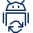 Android Sync Icon from Cyber Line Set