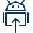 Android Upload Icon from Cyber Line Set