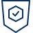 Programming Shield Check Icon from Cyber Line Set
