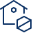 House Block Icon from Cyber Line Set