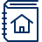 House Book Icon from Cyber Line Set