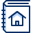 House Book Icon from Cyber Duotone Set