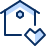 House Favorite Heart Icon from Cyber Duotone Set