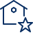 House Favorite Star Icon from Cyber Line Set