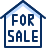 House For Sale Icon from Cyber Duotone Set