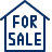 House For Sale Icon from Cyber Line Set