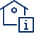 House Information Icon from Cyber Line Set