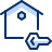 House Key Icon from Cyber Duotone Set