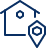 House Location Pin Icon from Cyber Line Set