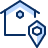 House Location Pin Icon from Cyber Duotone Set