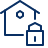House Lock Icon from Cyber Line Set