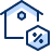 House Percent Icon from Cyber Duotone Set