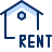 House Rent Icon from Cyber Duotone Set