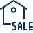House Sale Icon from Cyber Line Set