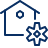 House Setting Icon from Cyber Line Set
