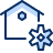 House Setting Icon from Cyber Duotone Set
