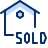 House Sold 1 Icon from Cyber Duotone Set