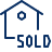 House Sold 1 Icon from Cyber Line Set
