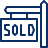 Sign For Sold Icon from Cyber Line Set