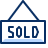 Sold Sign Icon from Cyber Duotone Set