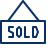 Sold Sign Icon from Cyber Line Set