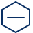 Subtract Hexagon 1 Icon from Cyber Line Set